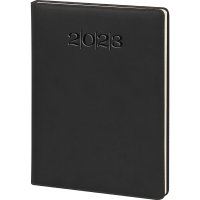 Bostancı-DS Dikişli Günlük Ajanda - Siyah - 20 x 28 cm