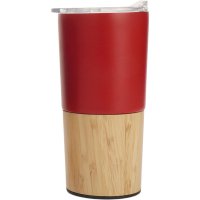 3543-K Bambu Termos - Kırmızı - 20 x 7,5 cm