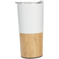 3543-B Bambu Termos - Beyaz - 20 x 7,5 cm