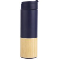 3545-L Bambu Termos - Lacivert - 18,5 x 8,5 cm