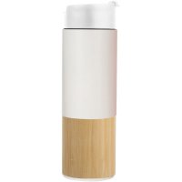 3545-B Bambu Termos - Beyaz - 18,5 x 8,5 cm