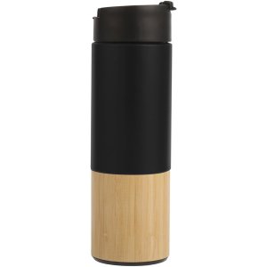 3545-S Bambu Termos - Siyah - 18,5 x 8,5 cm